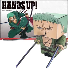 Одна штука, Roronoa Zoro, складная, для резки, мини, милая, 3D Бумага, модель, бумага, ремесло, аниме, фигурка, сделай сам, Cubee, для детей, взрослых, ремесло, игрушки, MG-014