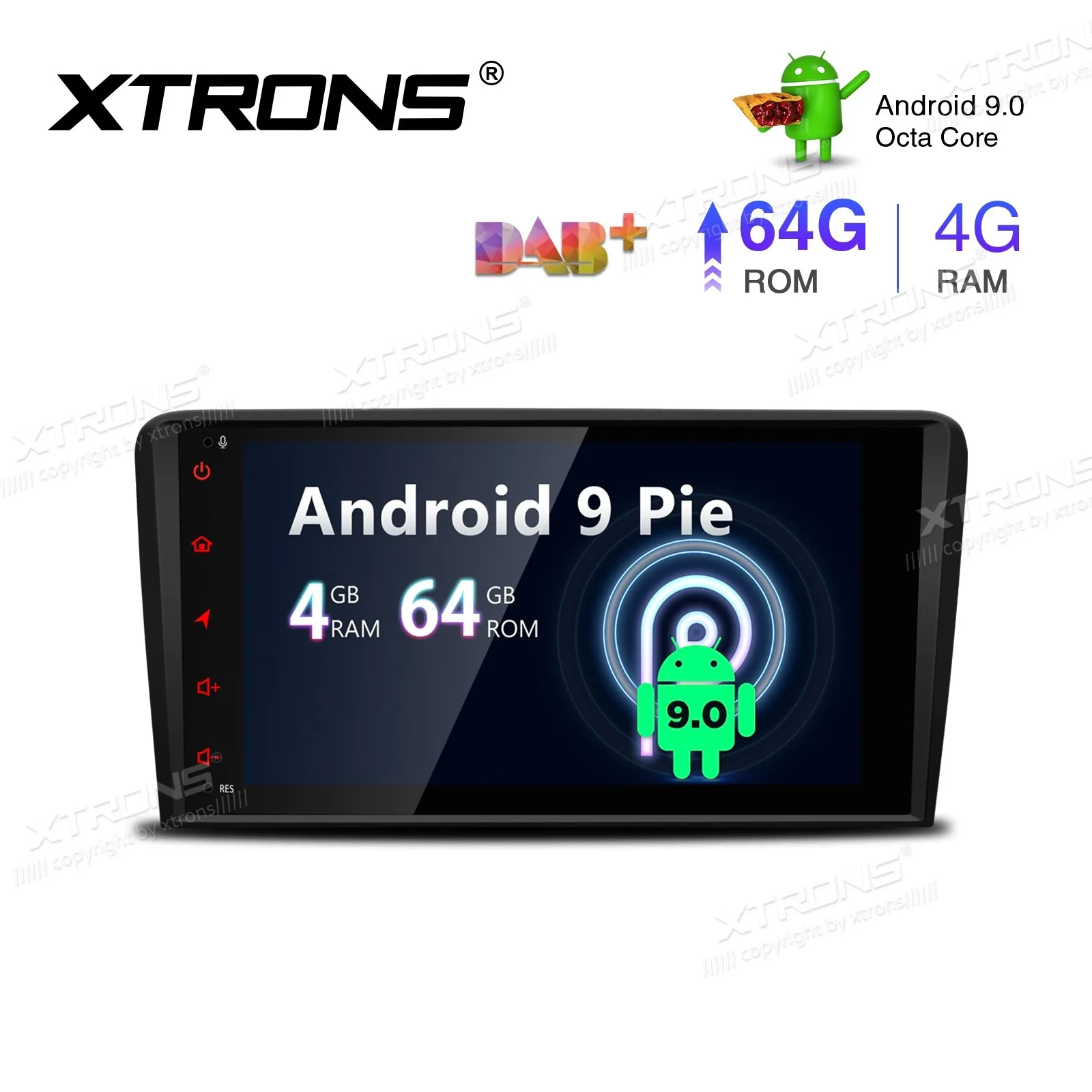 " Android 9,0 Автомобильный мультимедийный плеер gps Радио для Audi A3 2003-2012 и S3 2006-2012 и RS3 2011-2012 с дизайном Plug-and-Play