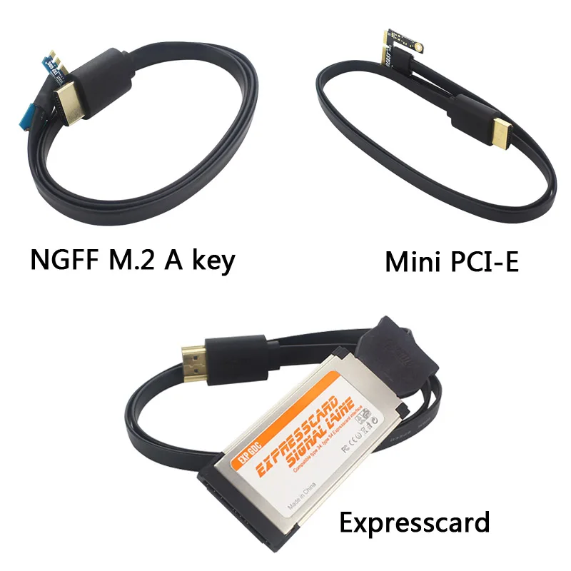 

EXP GDC Beast HDMI to NGFF M.2 A key Cable / Mini PCI-E / Expresscard Cable for Video Card External Graphics to Laptop