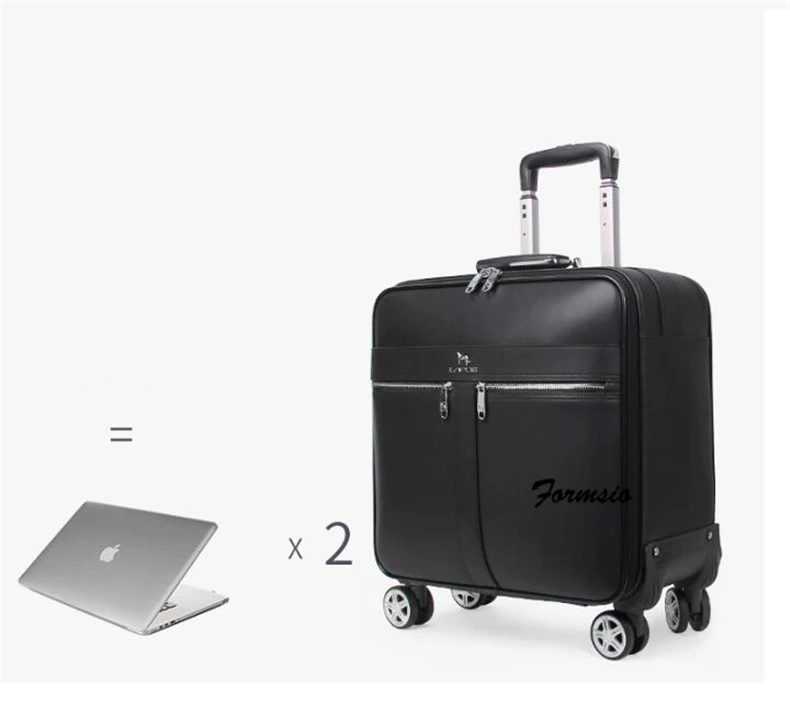 Carrylove мужской чемодан из натуральной кожи с колесами 1" 20" дюймов, чемодан для бизнеса