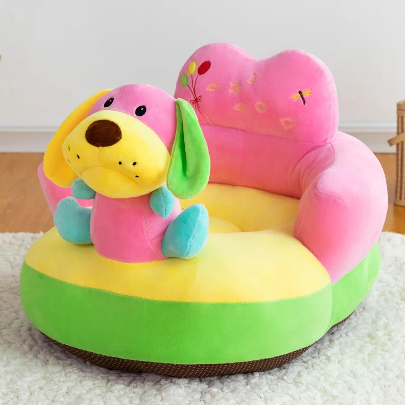 Детское сиденье для дивана милый мультяшный чехол без наполнителя хлопковое