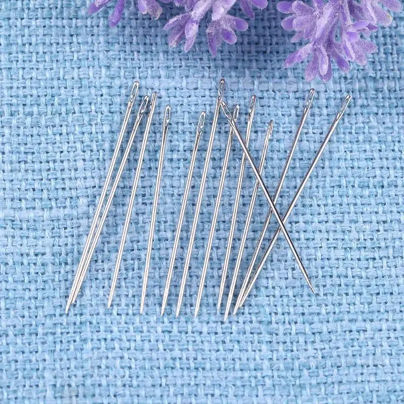 12pcs/set 2 Hole Blind Needles Self-threading DIY Needlework DIY Sewing Pin