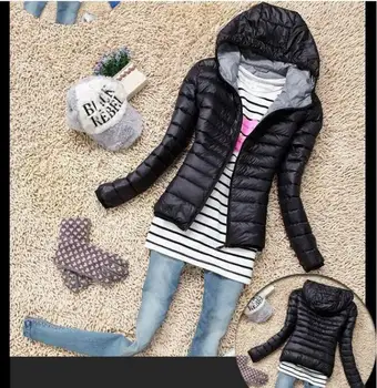 

Hot 2020 Women Cotton Down Parka Hooded Women's Coat Casual Slim Solid Women's Jacket Long Sleeve Coat