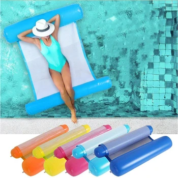 

Summer Water Hammock Foldable Inflatable Row Air Mattress Swimming Pool Beach Floating Cushion Sleeping Bed Chair Water Sports