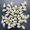 NEW 8 Pcs DIY 10x20mm Mini Acrylic Pearl Pendant Water Drop Beads Charm Earrings Ornaments Jewelry Making Parts ► Photo 3/3