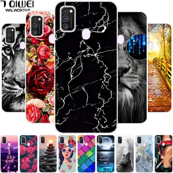 

For Samsung M21 Case 6.4 inch Silicone Soft Tiger Back Cover For Samsung Galaxy M21 Case Cartoon TPU Coque for Samsung M 21