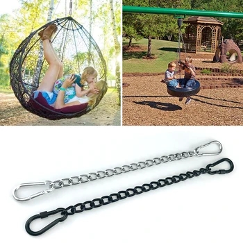 

Hammock Chain Stainless Steel Indoor Outdoor With Two Carabiners Adjustable Swing Easy Install Safety Hanging Chair Home Sandbag