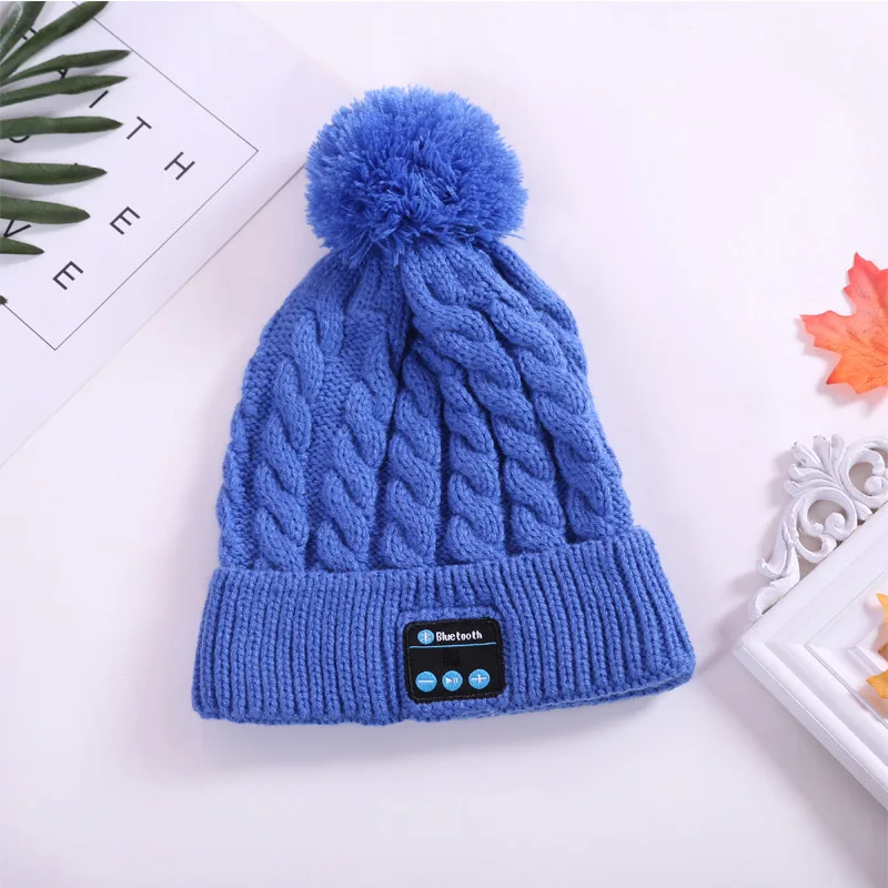Xiaomi Youpin вязаная шапка для волос Bluetooth теплая улицы леди музыкальная осень и зима