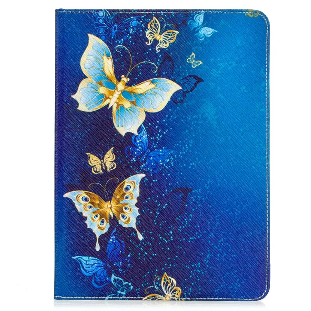 Panda Butterfly Flower Tablet Case with Stylus Pen