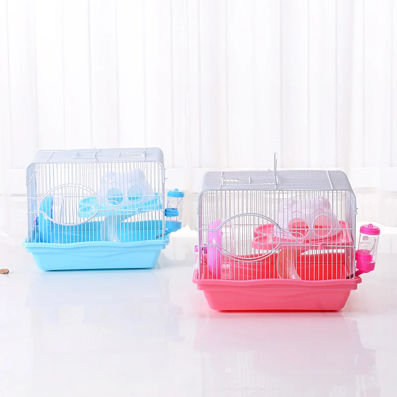  Lovely Cat Head Hamster Cage Big Space Small Pet bed Toy House Easy To Clean Out Carrying Squirrel 