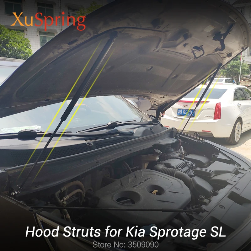 Для Kia Sportage SL 2010- Refit крышка капота, газовый амортизатор, подъемная стойка, опорная штанга, аксессуары для автомобиля-Стайлинг