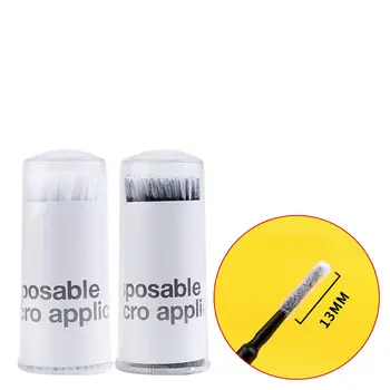 

100 Pcs Disposable Eyelashes Extension Remover Cotton Swab Cleaning Stick Tool