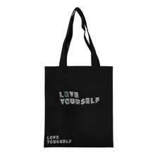 BTS Официальный Стиль Знаменитостей пуленепробиваемый Холщовая Сумка для мальчиков любовь себя сопутствующие товары женская сумка на плечо