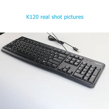 

Logitech K120 Ultra-thin Quiet Wired Keyboard 104 Keys Waterproof Splash Desktop PC Computer Notebook USB Keyboards for Windows