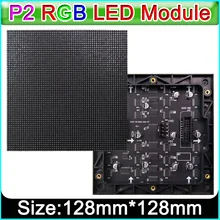 Небольшой шаг полноцветный P2 светодиодный модуль дисплея 128x128 мм, SMD p2 RGB Светодиодная панель полноцветный светодиодный модуль, Крытый HD видео настенный модуль