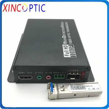 

Full HD 4K*2K@60Hz HDMI Video Multiplexer with 3.5mm Audio+RS232 Data Fiber Optic Extender SM SX 10KM LC SFP Transceiver