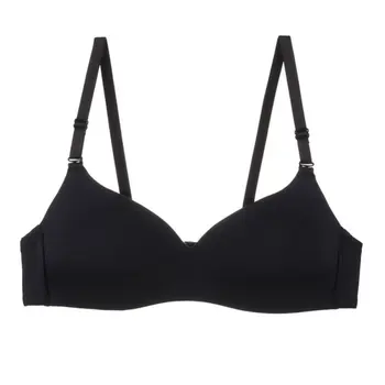 

Women's Bra Thin section Comfortable one-piece smooth and seamless without rims gathered bra sexy 1/2 cup bra