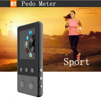 

Bluetooth 1.8 Inch Multifunctional 8GB MP3 Audio Video Music Aluminum Alloy FM Radio Portable Recording MP4 Player E-book Mini