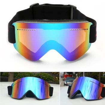 

Men Women Ski Goggles Snow Snowboard Motorcycle Goggle Over Glasses Anti-Fog Spherical Len Skiing Snowmobile Eyewear