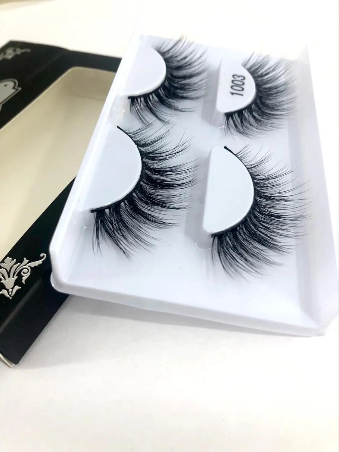 2 pairs 1003 Новинка, 12 пар, 10-25 мм, накладные ресницы,, норковые ресницы, норковые ресницы, натуральные драматические объемное наращивание ресниц, накладные ресницы - Цвет: 2 pairs 1003