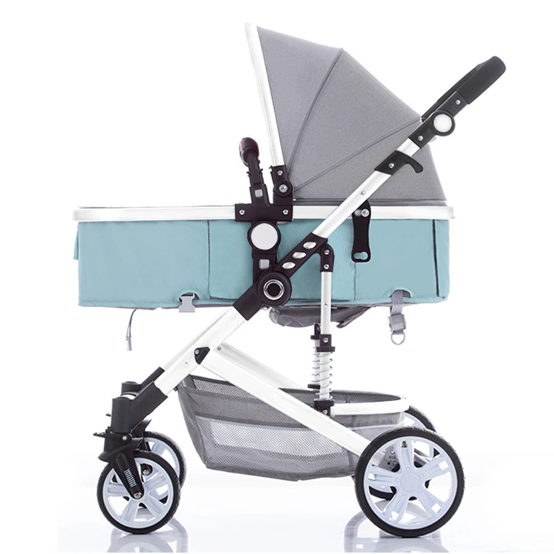 

BETSOCCI high view baby stroller bidirectional reclinable baby wheelchair baby four-wheeled wheelbarrow