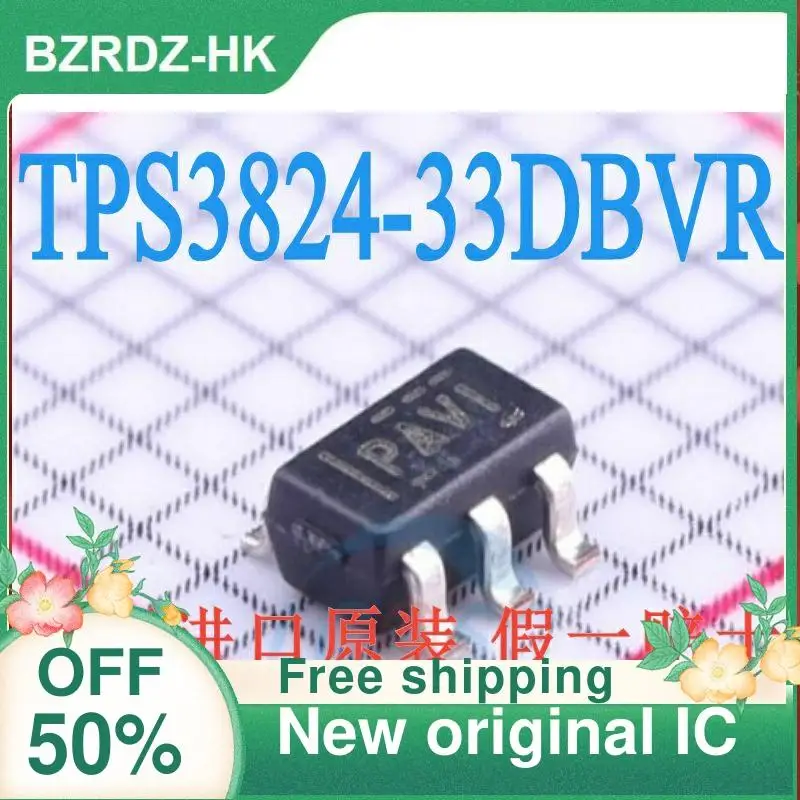 

2-10PCS/lot TPS3824-33DBVR PAVI SOT23-5 New original IC