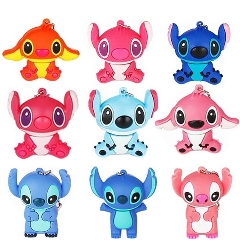 

new USB flash drive 128gb cute animal cartoon USB 2.0 4GB 8GB pen drive 16GB 32GB 64GB creative Pendrive usb memory stick Stitch