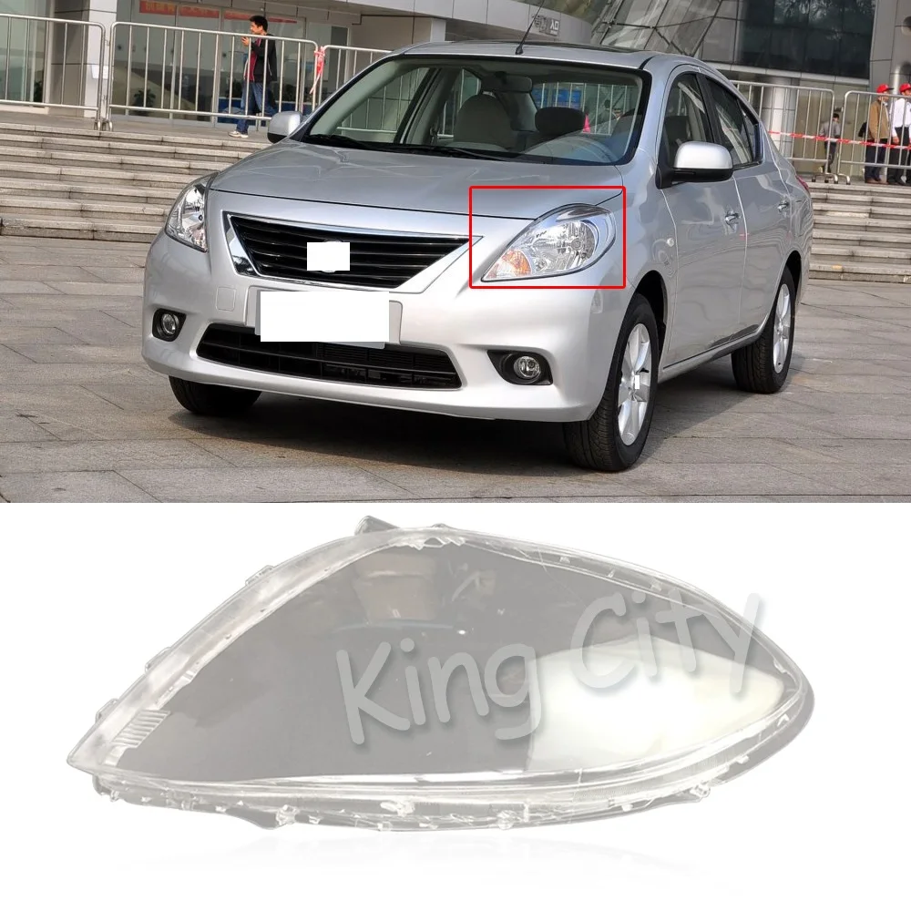 CAPQX, 1 шт., для Nissan Sunny 2011-2012, передняя фара, головной светильник, абажур, водонепроницаемый головной светильник