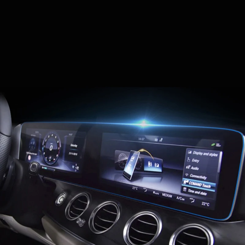 CarManGo для Mercedes Benz A Class GLA CLA W176 Автомобильная навигационная защита приборной панели, пленка, накладка, наклейка, аксессуары для интерьера
