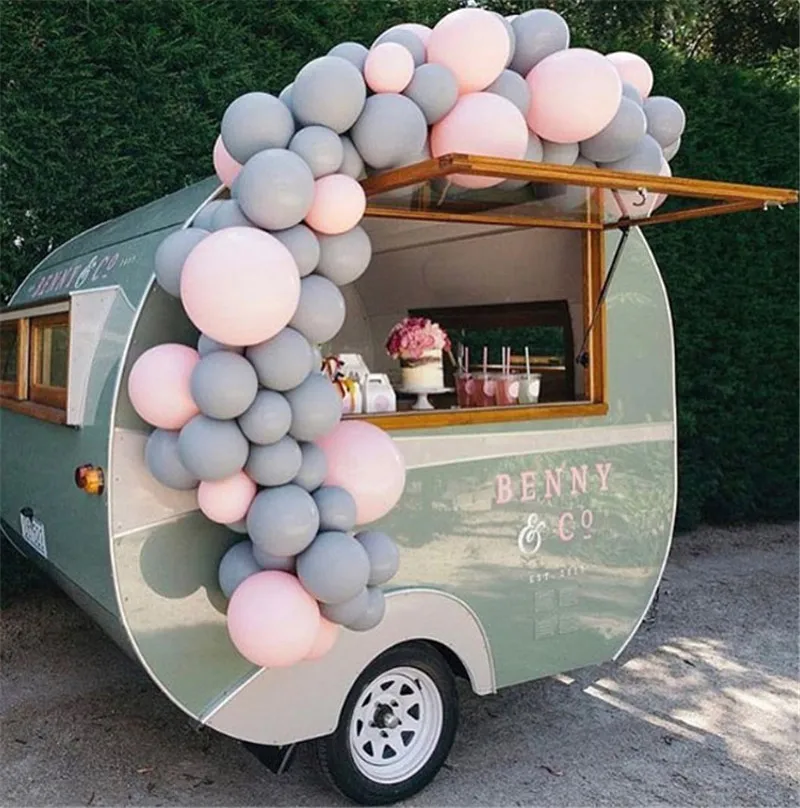 Воздушные шары розовые и серые 52 шт. | Дом сад