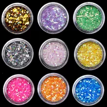1 шт. 12 видов цветов DIY модные узоры для ногтей с блестками щетка для очистки пыли буферная губка песок УФ Гель-лак набор акриловый маникюр педикюр инструмент