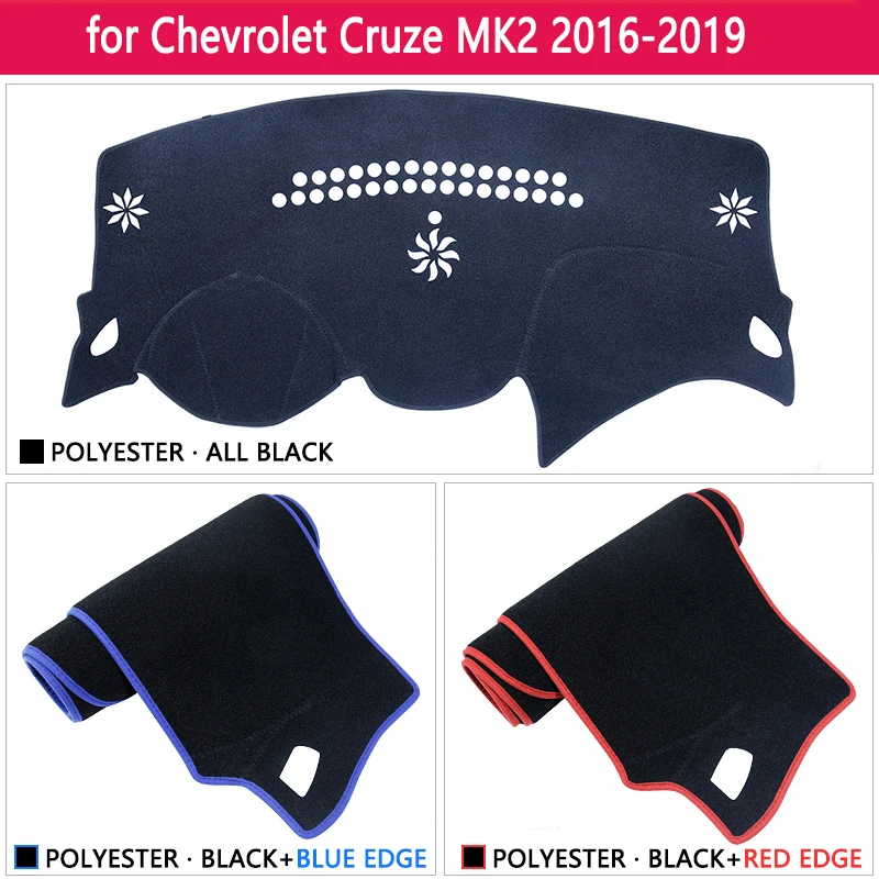 Для Chevrolet Cruze MK2 Противоскользящий коврик на приборную панель солнцезащитный коврик для панели анти-УФ автомобильные аксессуары