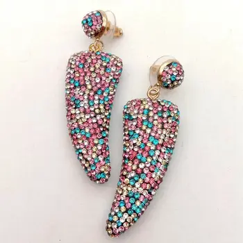 

Blue T1urquoise Multi color Macacrsite Stud Dangle Earrings