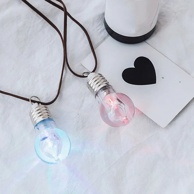 Новый модный светодиодный Кулон В Стиле Хип-хоп из искусственной кожи ожерелье