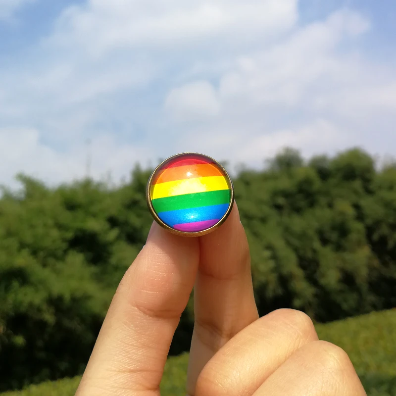 Nengdou G1 металлическая брошь LGBT Pride Радужный Флаг Гей-лесбиянок, Би-сексуалов, транссексуалов, аскуальных символов, булавка для значков ЛГБТ любви - Цвет: G1-1