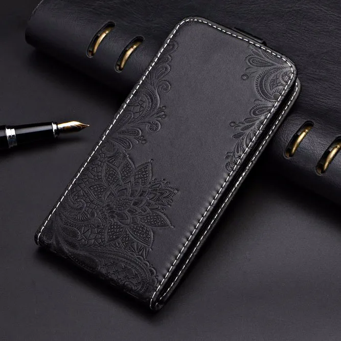 Чехол для Tecno Camon 12 Air, чехол с объемным цветком и милым мультяшным рисунком, вертикальный откидной кожаный чехол на заднюю панель - Цвет: Lace Black