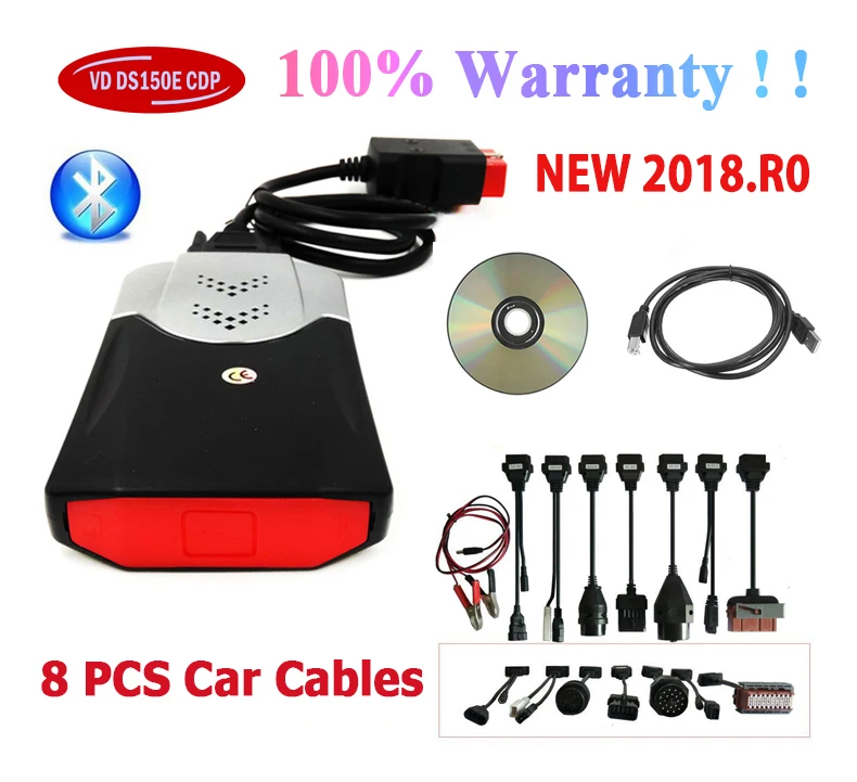 Новинка 2021 Vci Vd Ds150e Cdp Pro с Bluetooth 2018r0 2017.R3 новый генератор ключей для автомобильных