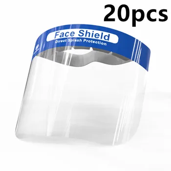 

20pcs Kitchen Safety Cooking Anti-Oil Splash Outdoor Windproof Protection Sand Control Clear Full Face Cover Household Products