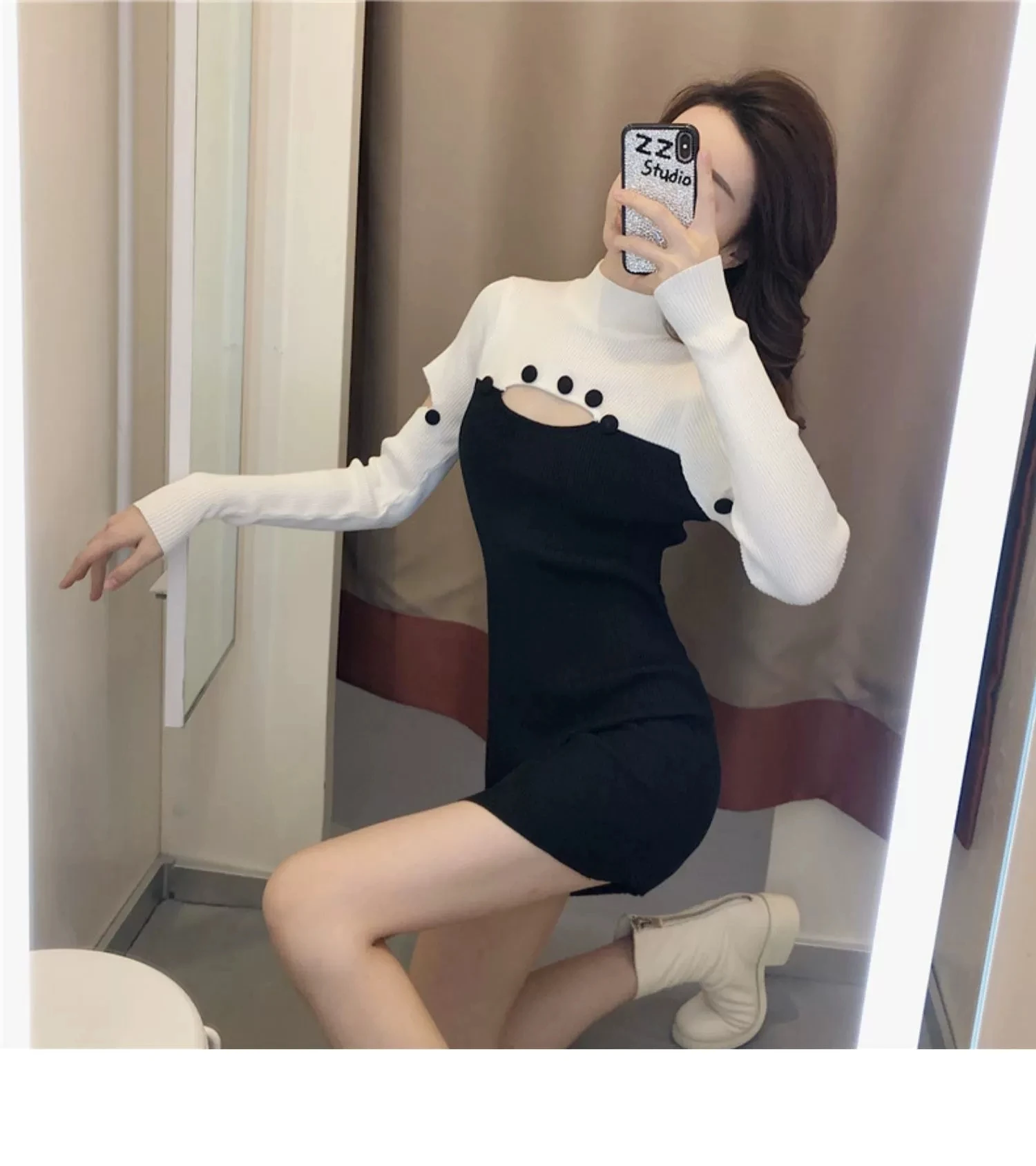 WS12519 Высокое качество Новые Модные женские весенние платья Роскошные известный бренд Европейский дизайн вечерние платья