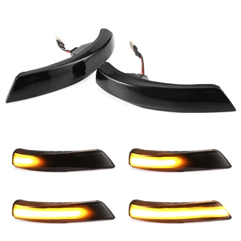 

Black Dynamic Turn Signal Light LED Side Rearview Mirror Sequential Indicator Blinker Lamp For Ford Focus 2 3 Mk2 Mk3 Mondeo Mk4