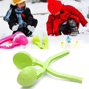 

1pc Winter Snowball Clip Children's Outdoor Play Snow Toys Plastic Thickened Snowball Clip Outdoor Sport Snowman Sand Making Toy