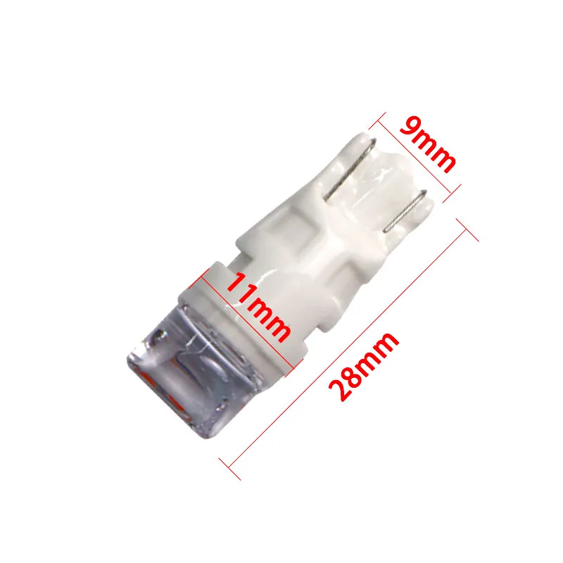 100X T10 керамики 3D прозрачные линзы 3 SMD 2835 светодиодный габаритный фонарь W5W 501 168 192 светодиодный автоматический Клин номерного знака светильник стайлинга автомобилей 12V
