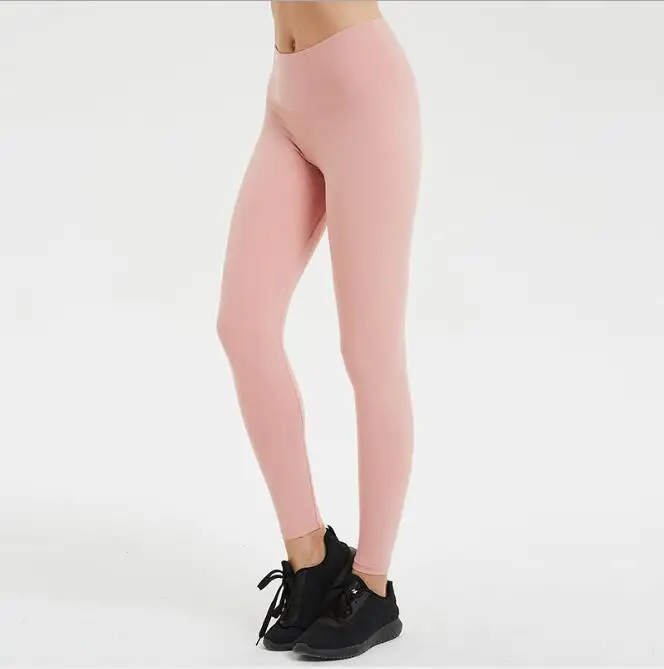 pink Женские штаны для фитнеса или йоги, бесшовные леггинсы для бега с высокой талией, стрейч-колготки, спортивные брюки для спортзала, быстросохнущие брюки - Цвет: pink