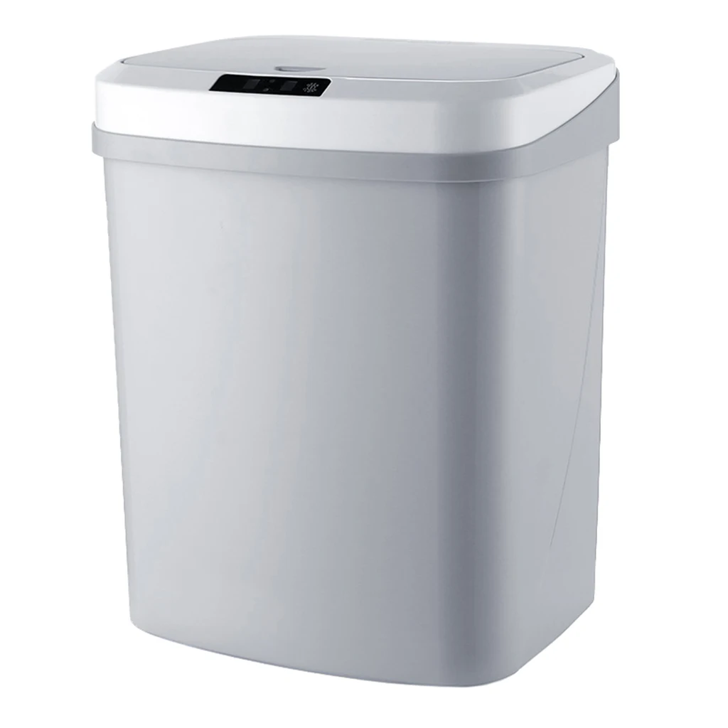 15L Smart Induction Trash Can Sensor Automatic Trash Bin Indoor Wastebasket