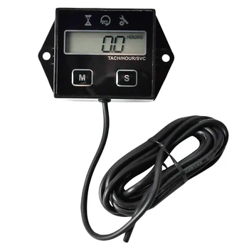 

Lcd Digital Display Moto Engine Tach Hour Meter For Motorcycle Tachometer Gauge Marine Chainsaw Pit Bike Boat Engine Inductive