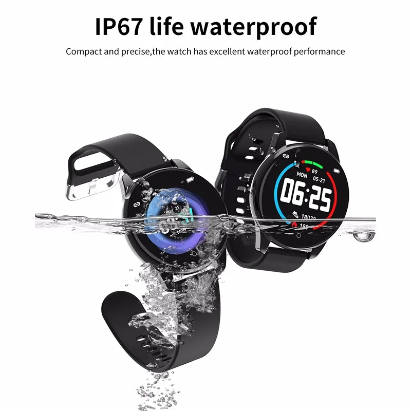 Смарт-часы фитнес-браслет шагомер кровяное давление IP67 Водонепроницаемый Bluetooth 4,0 для IOS Android мужские женские и Детские умные часы