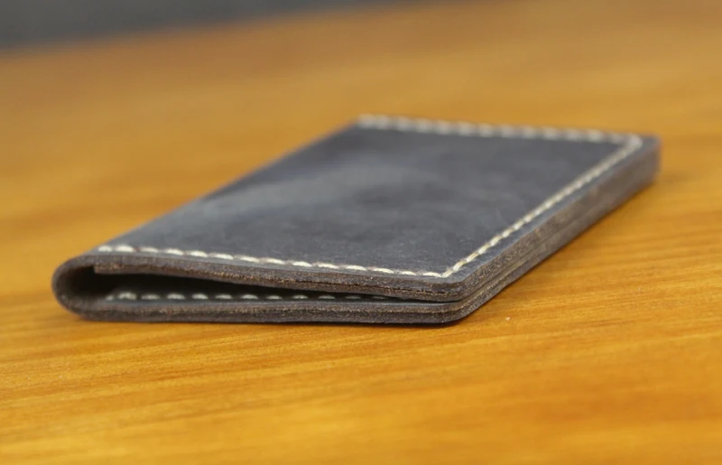Handcrafted Crazy Horse Leather Card Wallet & ID Holder