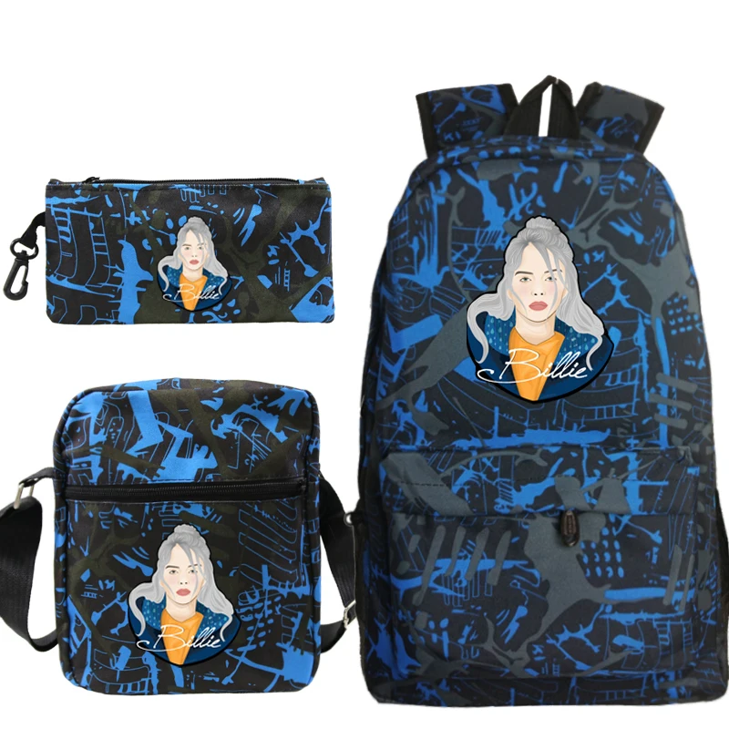 10 Billie Eilish, звездное небо, Mochilas, школьные сумки для мальчиков и девочек, рюкзак для путешествий, Bolsa Escolar, сумка через плечо, ручка, сумки, сумка для ноутбука - Цвет: 10
