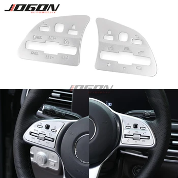 

For Mercedes Benz A B C E Class GLB GLC GLE W177 W205 W213 W247 W167 2019 2020 ABS Car Steering Wheel Button Switch Panel Trim