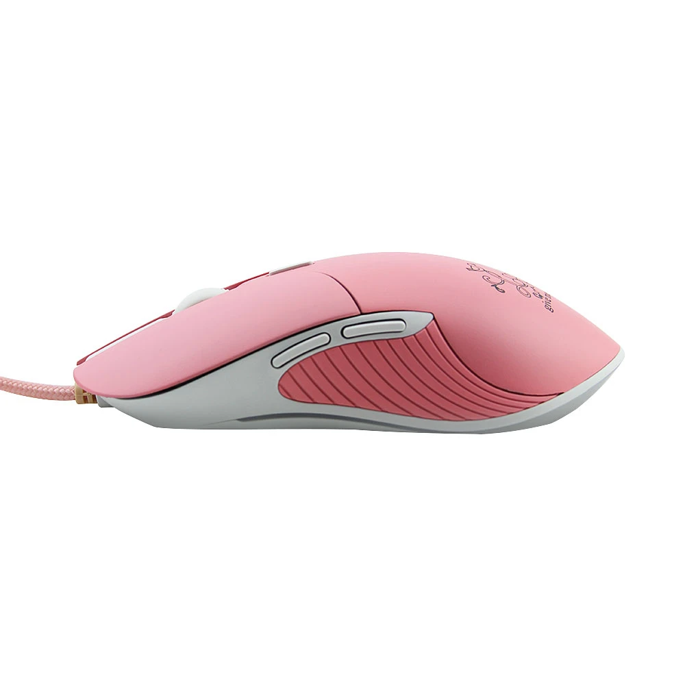 Игровая геймерская компьютерная мышь эргономичная красочная RGB подсветка Usb кабель Mause Проводная оптическая Бесшумная розовая игровая мышь для ПК Mac ноутбука